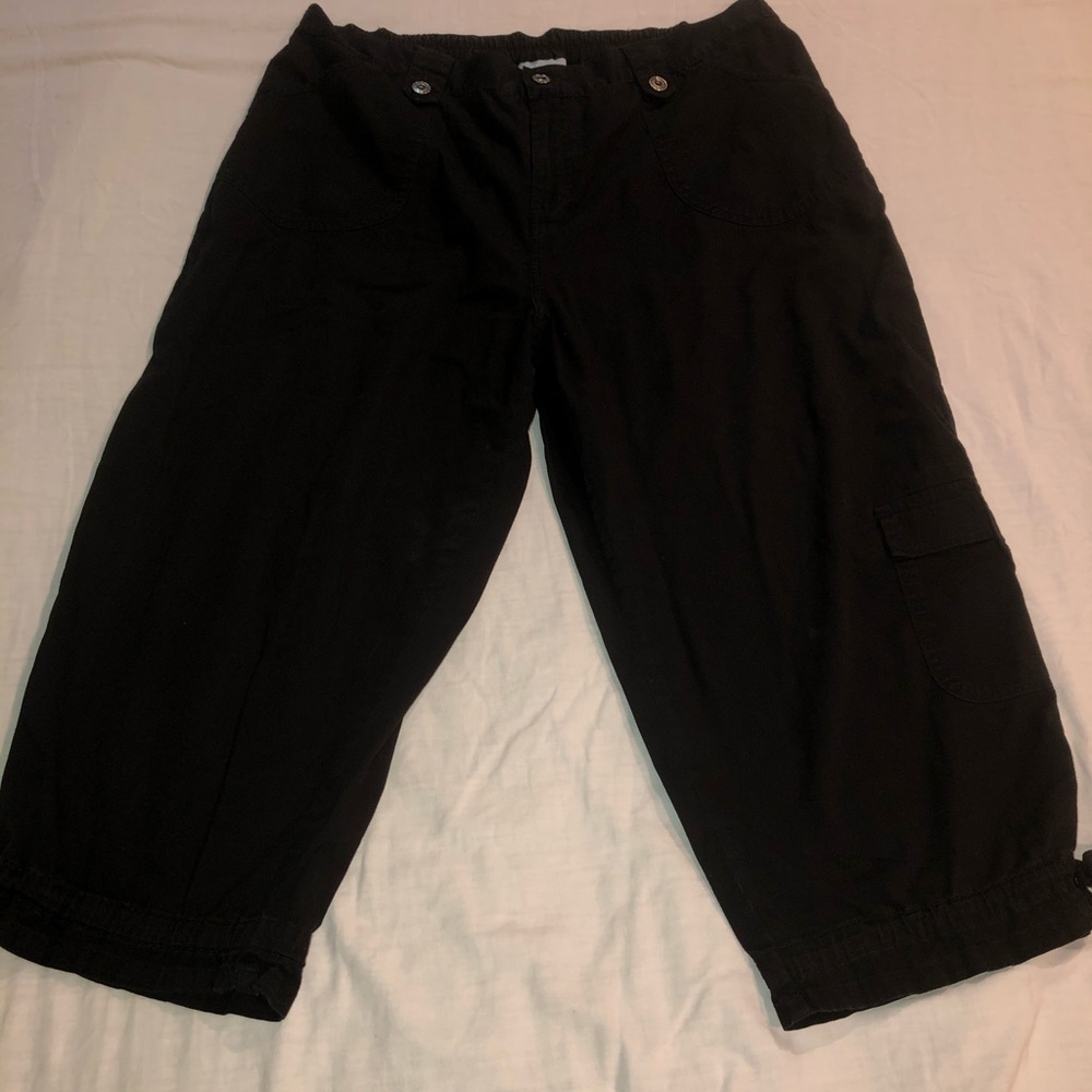 Liz & Me Black Cargo Pants size 18W